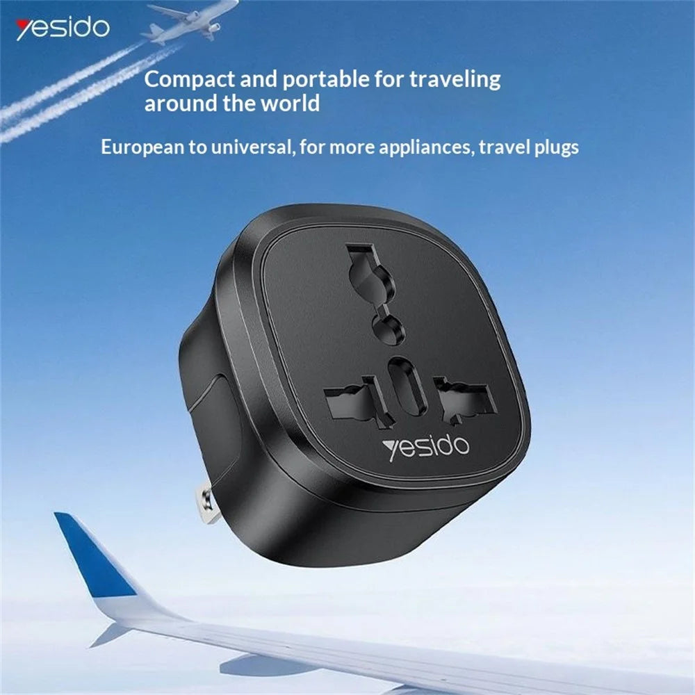 YESIDO MC45 US / AU Plug to Universal Socket Global Travel Charge Adapter 10A 100V-250V Converter - 4
