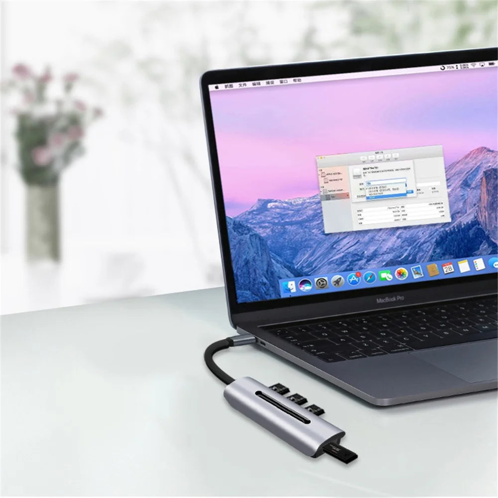 Type C*2 to USB3.0/F*4 (4 in 1 Docking Station) - 5