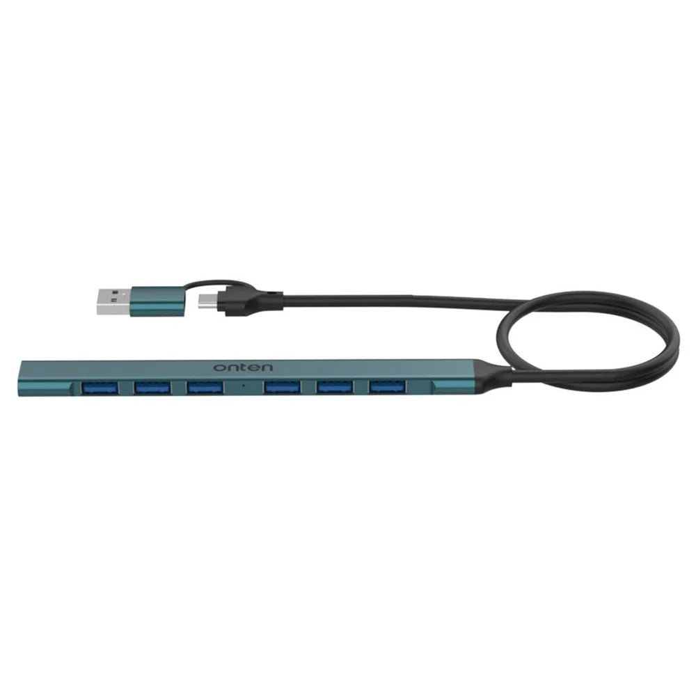 ONTEN UCA9702 Type-C / USB 3.0 Hub Aluminum Alloy Splitter USB 3.0 + 6 x USB 2.0 Expansion Dock - 3