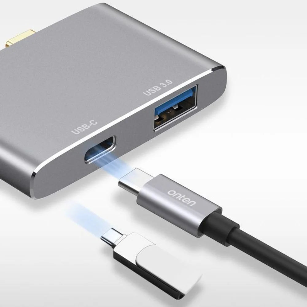 ONTEN 9177S For MacBook Type-C Hub PD3.0 Charging 4K HD Video Output USB 3.0 Expansion Dock - 5