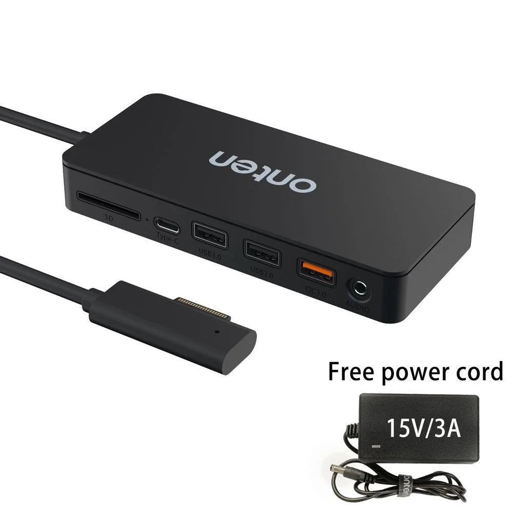 ONTEN SD13 Multifunction Docking Station for Microsoft Surface Pro / Go / Laptop HD Ethernet USB Expansion Hub - 2