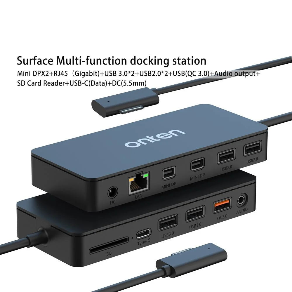 ONTEN SD11 12 In 1 Hub for Microsoft Surface Pro / Go / Laptop Docking Station 4K Mini DP Adapter - 3