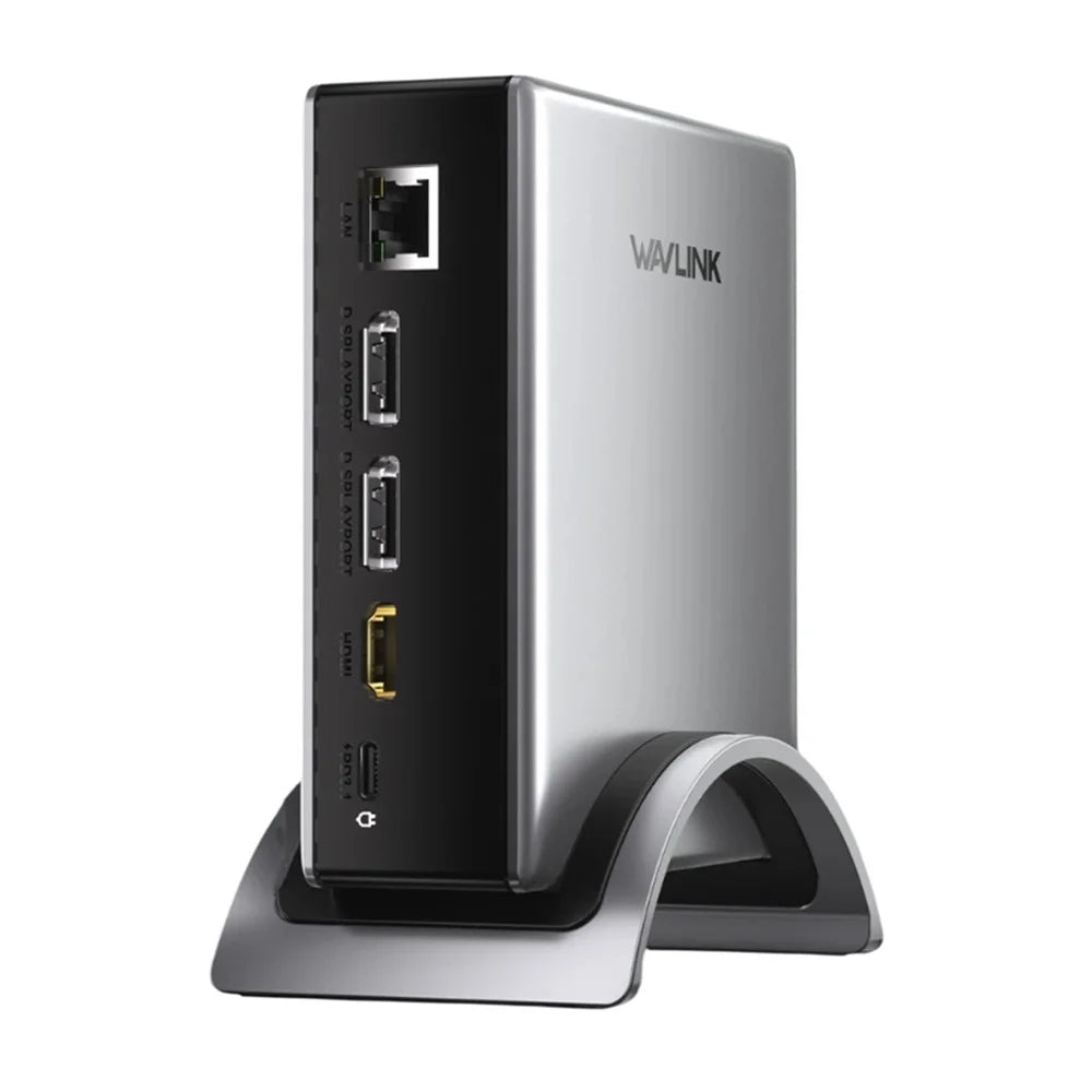WAVLINK UMD27PRO Laptop Docking Station HD + 2 DP Ports 140W PD USB Hub Support 8K 30Hz / 4K 144Hz - US Plug - 1