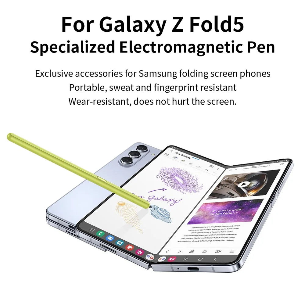 For Samsung Galaxy Z Fold6 5G / Z Fold5 5G Stylus Replacement Electromagnetic Pen (Without Bluetooth-Compatible) - Yellow - 2