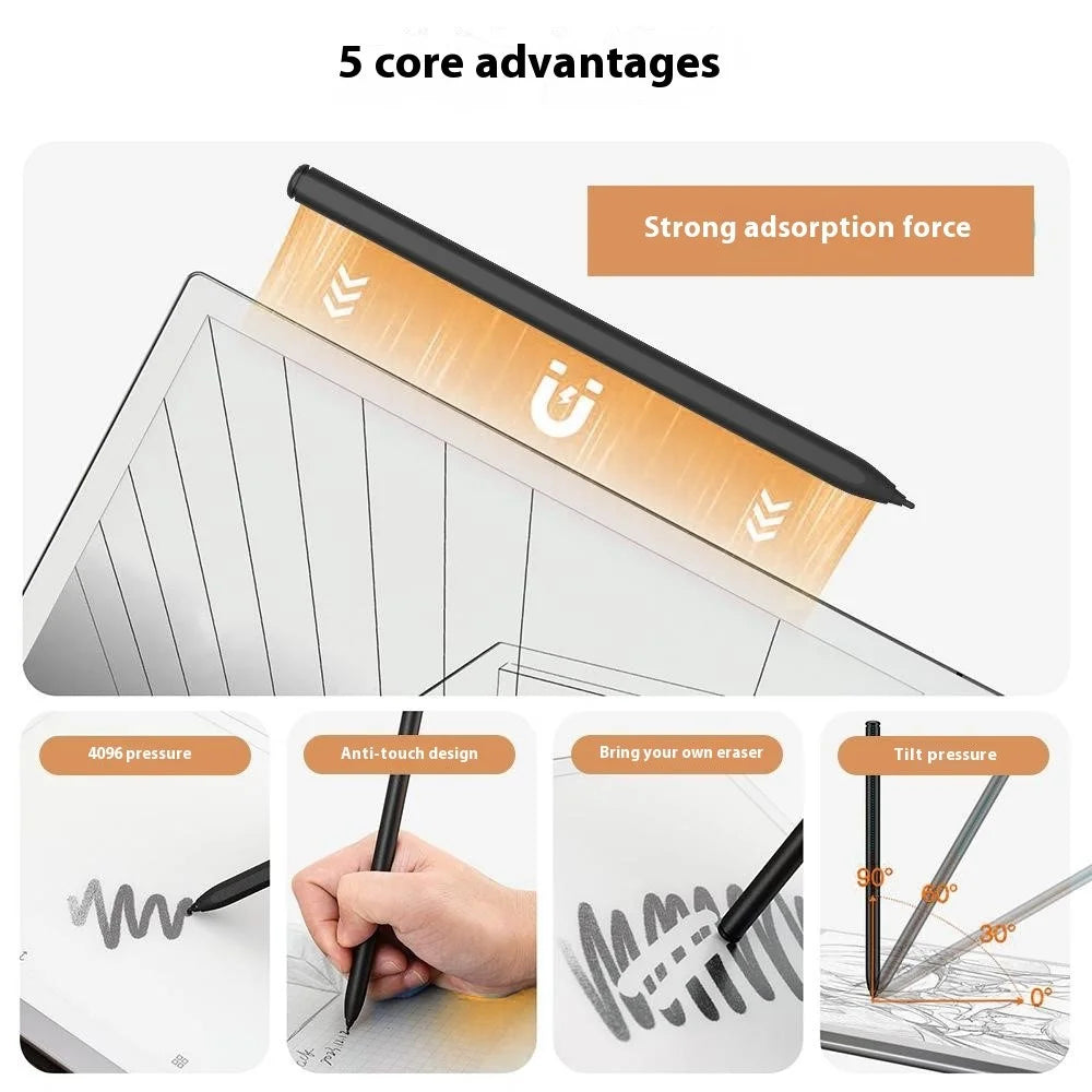 P30 Electromagnetic Stylus Pen Palm Rejection 4096 Pressure Levels Magnetic Touch Screen Pencil - 4
