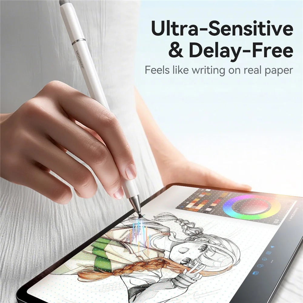 JOYROOM JR-BP561 Stylus Pen Passive 3-in-1 Magnetic Capacitive Pencil for Tablets Smartphones - White - 3