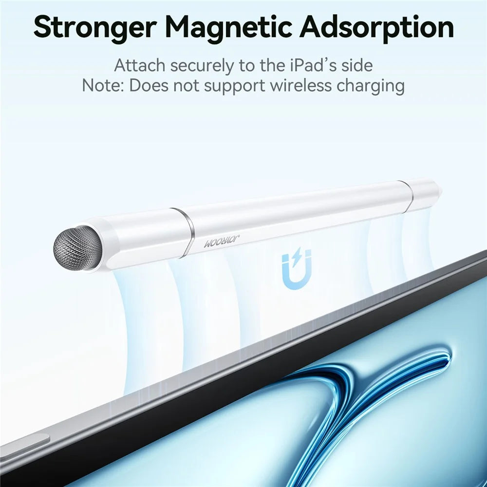 JOYROOM JR-BP561 Stylus Pen Passive 3-in-1 Magnetic Capacitive Pencil for Tablets Smartphones - White - 5