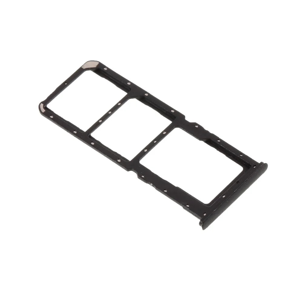 OEM Dual SIM Card + Micro SD Card Tray Holders Part for Oppo A7 - Black - 4