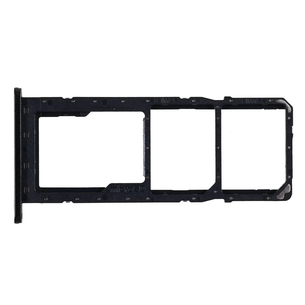 For Samsung Galaxy M04 4G M045 OEM SIM+SD Card Tray Holder Replacement Part (without Logo) - Black - 4