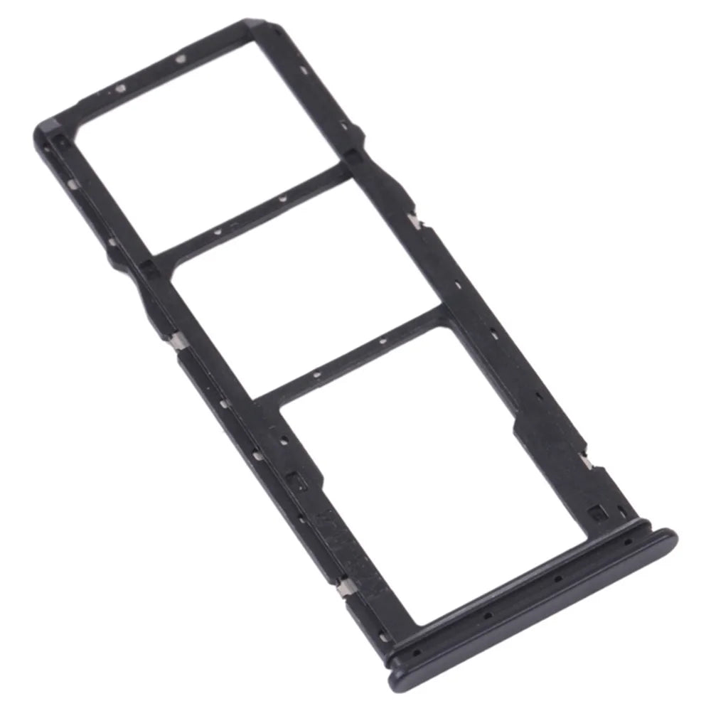 For Xiaomi Poco M4 Pro 4G Dual SIM Card + TF Card Tray Holder Replacement Part (without Logo) - Black - 1
