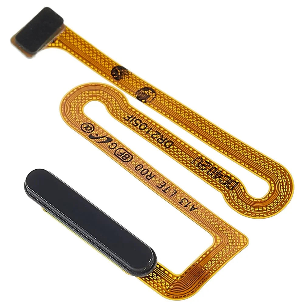 For Samsung Galaxy A13 4G A135 OEM Home Key Fingerprint Button Flex Cable Part Replacement (without Logo) - Black - 4