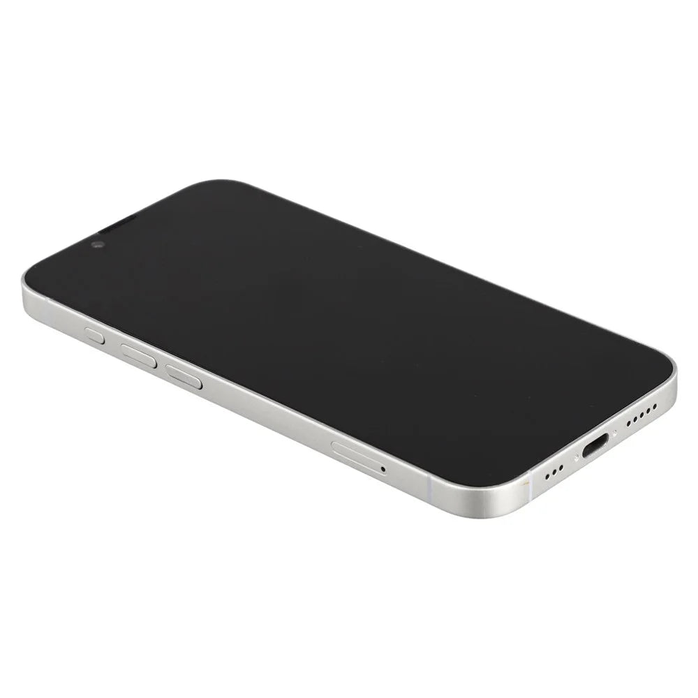 For iPhone 16e Black Screen Fake Phone Model Not Real Smartphone Display (Without Logo) - White - 5
