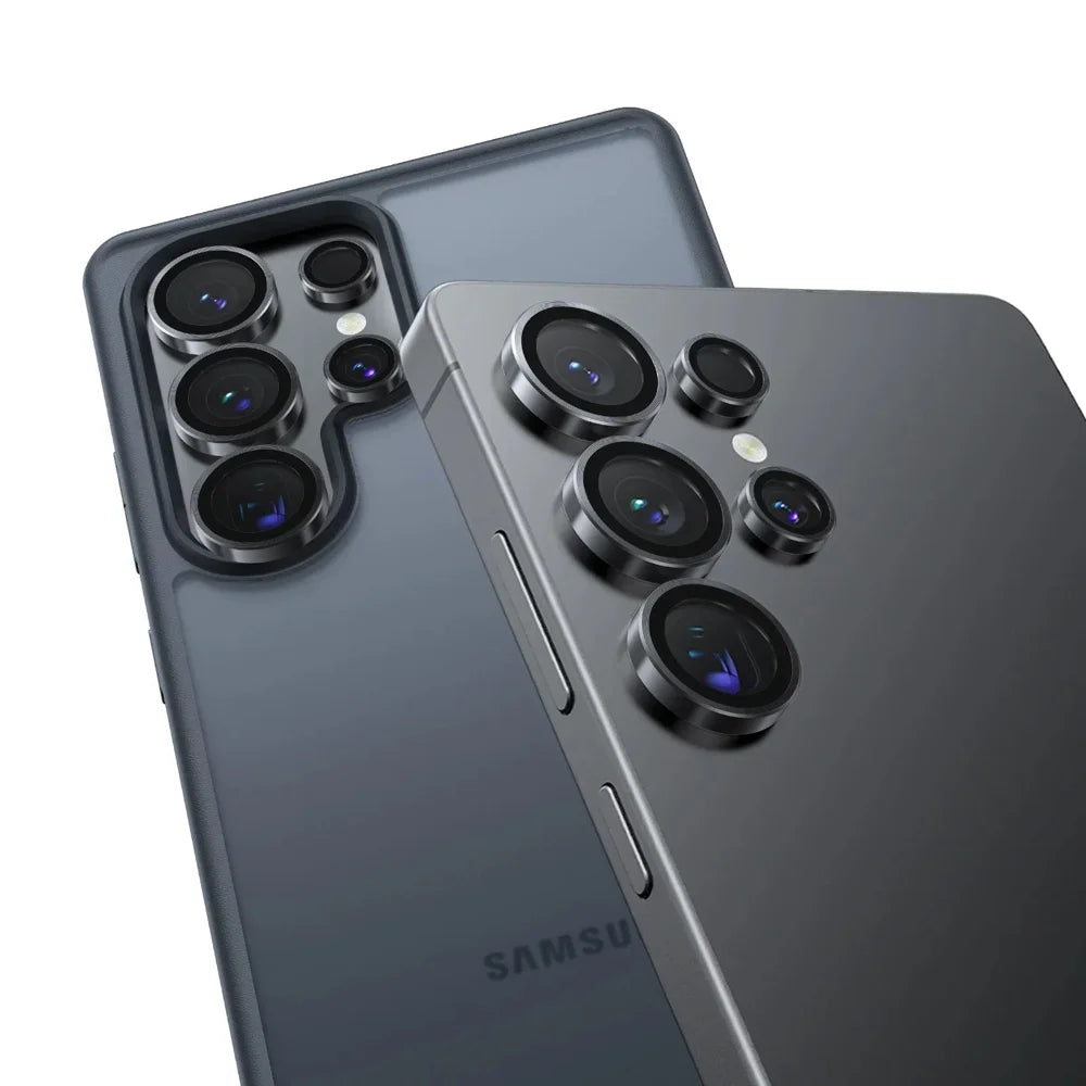 TORRAS For Samsung Galaxy S25 Ultra Camera Lens Protector Tempered Glass Clear Lens Film (Amazon Packaging) - Black - 3