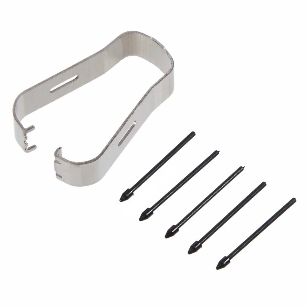5Pcs Touch Stylus Tips with Clip (Without Logo) for Samsung Galaxy Note10 N970 N971 / Note10 Lite 4G N770 / Note 10 Plus 4G N975 5G N976 - Black - 1