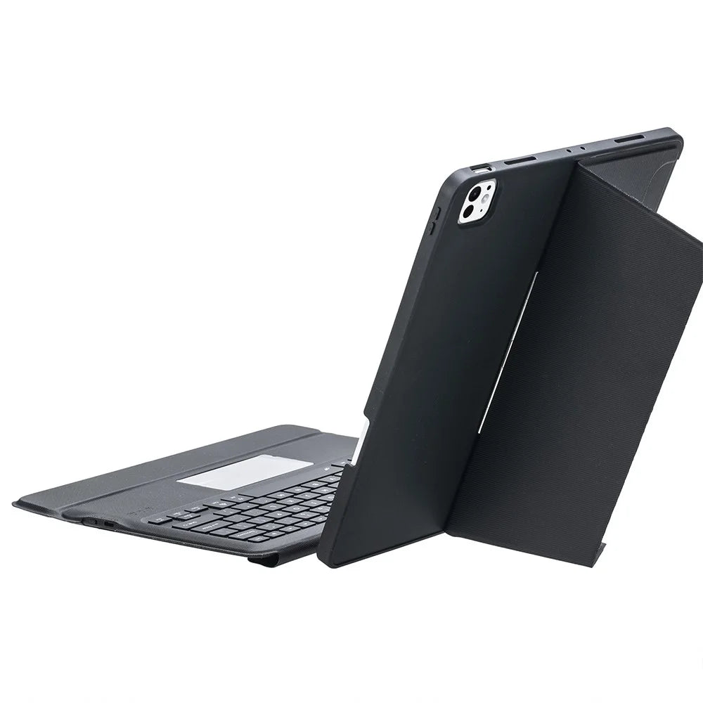 T14B-AS For iPad Pro 13 (2025) / (2024) Rotation Shaft Stand Leather Tablet Protection Cover + Backlit Touchpad Bluetooth-compatible Keyboard - 5