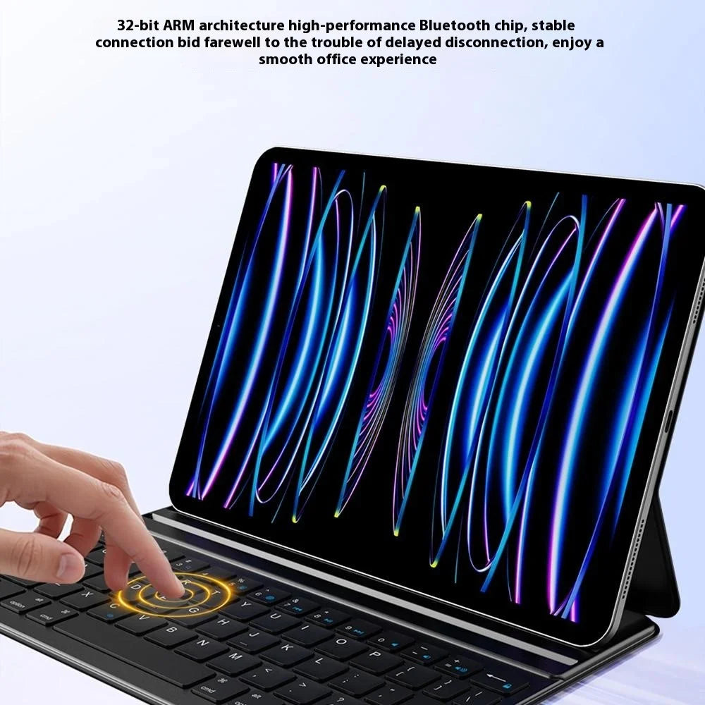WIWU F17 Bluetooth-Compatible Keyboard Case Magic Keyboard for iPad Air 13 (2026) / (2025) / (2024) / Pro 12.9 (2017) / Pro 12.9 inch (2015) - Grey - 5