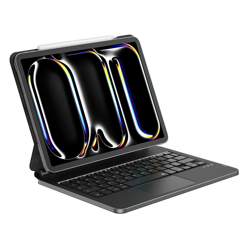 WIWU MK-003 Bluetooth-Compatible Keyboard Case Backlit Magic Keyboard for iPad Air 13 (2026) / (2025) / (2024) / Pro 12.9 (2022) / (2021) / (2020) - 1