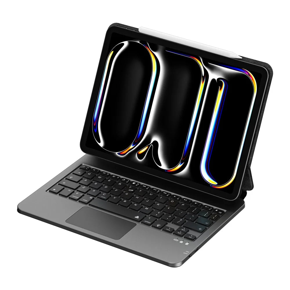 WIWU MK-003 Bluetooth-Compatible Keyboard Case Backlit Magic Keyboard for iPad Air 13 (2026) / (2025) / (2024) / Pro 12.9 (2022) / (2021) / (2020) - 5