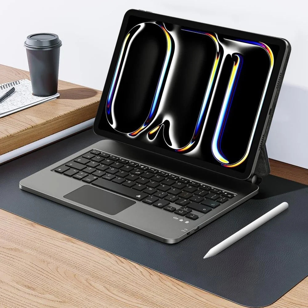 WIWU MK-003 For iPad Pro 13 (2025) / (2024) Bluetooth-compatible Keyboard Case Leather Protective Cover Backlit Magic Keyboard - 7