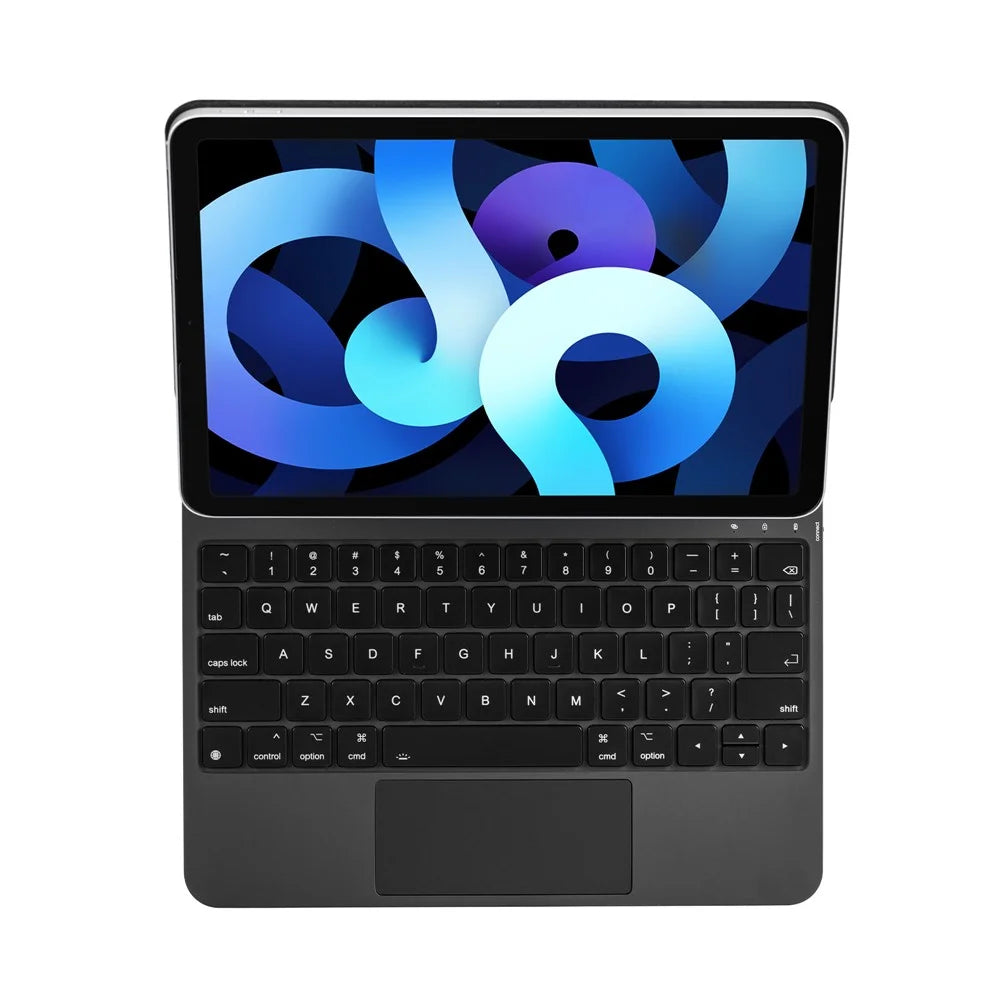 WIWU MK-002 For iPad (2025) / 10.9 (2022) Bluetooth-Compatible Keyboard Magnetic Leather Tablet Stand Case - 7