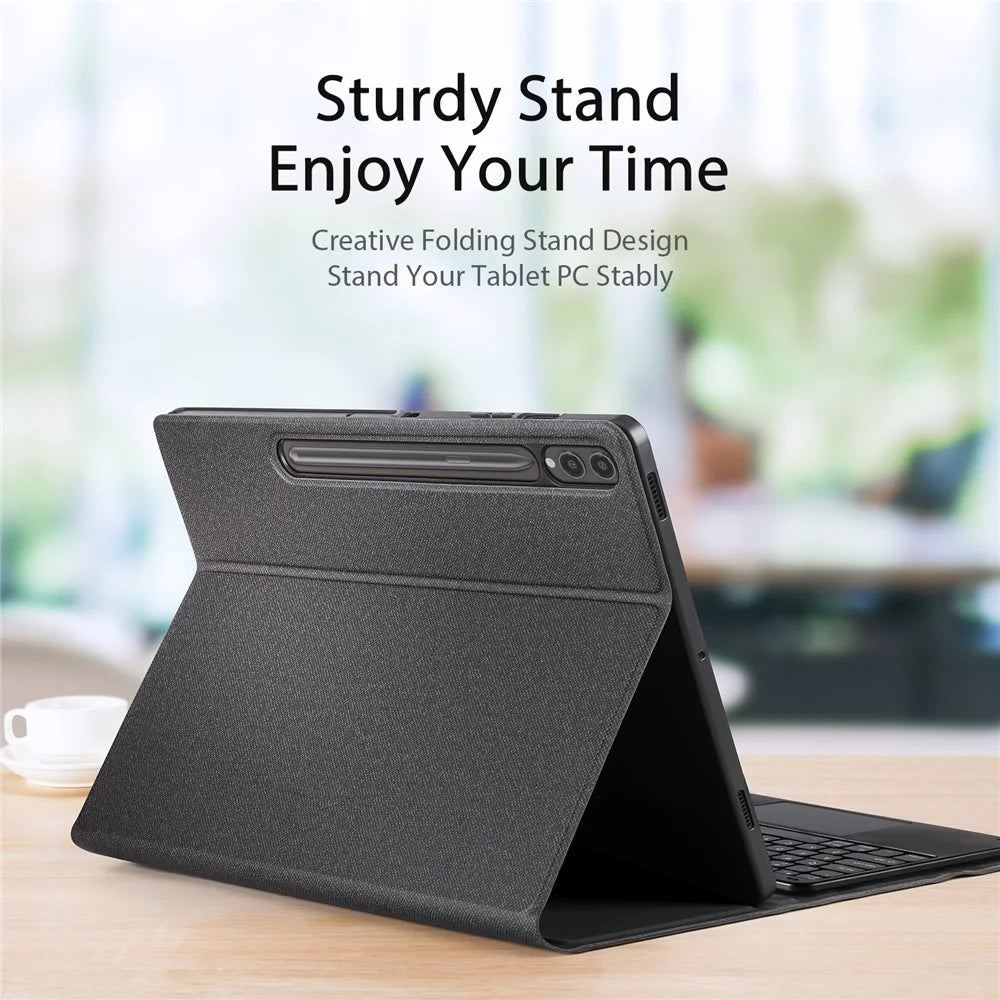 DUX DUCIS For Samsung Galaxy Tab S10 Plus Bluetooth-compatible Keyboard + Tablet Leather Case - 4