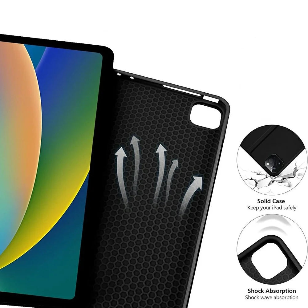 RGB-1109D Bluetooth-Compatible Keyboard for iPad Air 11 (2026) / (2025) / (2024) / Air (2022) (2020) / Pro 11 (2022) (2021) (2020) (2018) - Midnight Green - 3