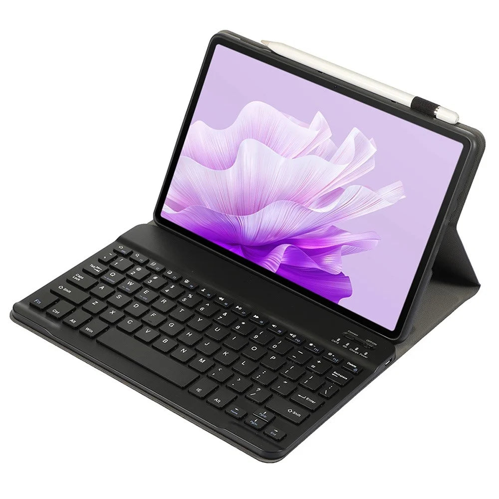 AH15 For Honor Pad X9 / X8 Pro Leather+TPU Tablet Cover with Bluetooth-compatible Keyboard - Black - 3