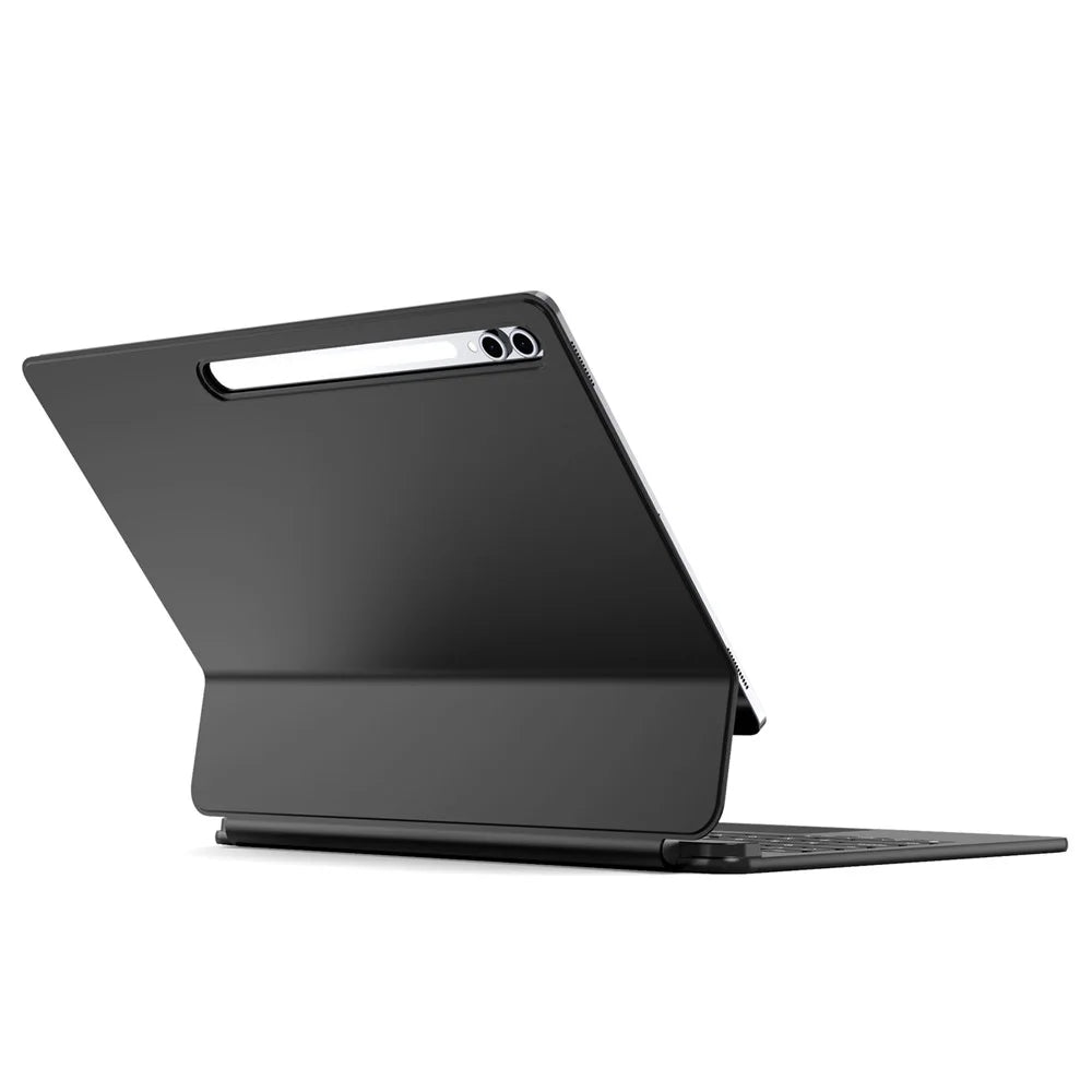 DUX DUCIS For Samsung Galaxy Tab S9 Ultra / Galaxy Tab S8 Ultra / Galaxy Tab S10 Ultra Bluetooth-compatible Keyboard Leather Case with Magnetic Floating Stand - Black - 1