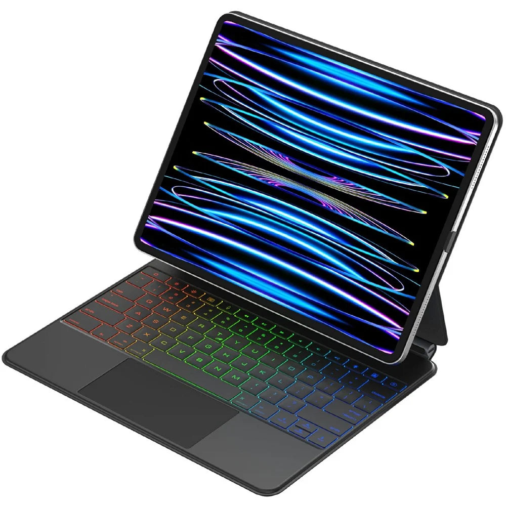 C129 Floating Magnetic Keyboard Case for iPad Air 13 (2024) / iPad Pro 12.9 (2022) / (2021) / (2020) with Backlit - 1
