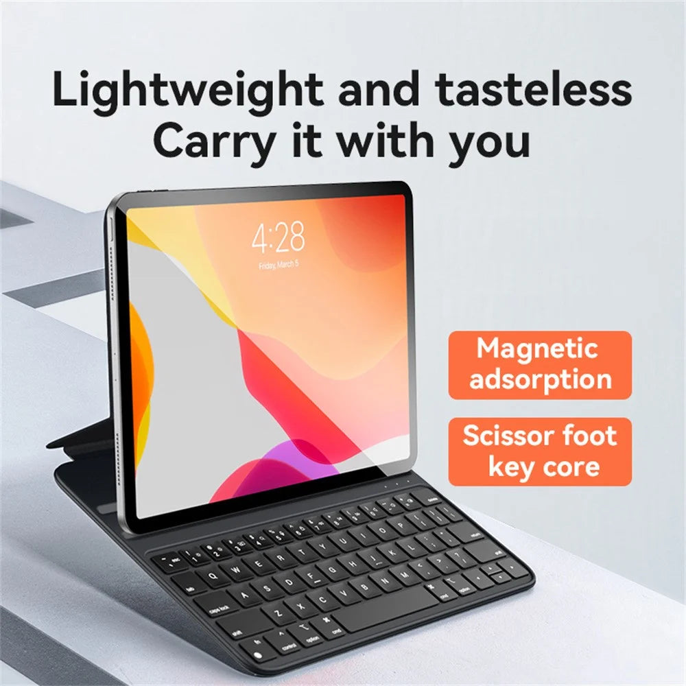 YESIDO KB23 Floating Magnetic Keyboard for iPad Pro 11 (2022) / (2021) / (2020) / (2018) / iPad Air (2022) / (2020) Dual Angle Adjustable Stand Case - 2