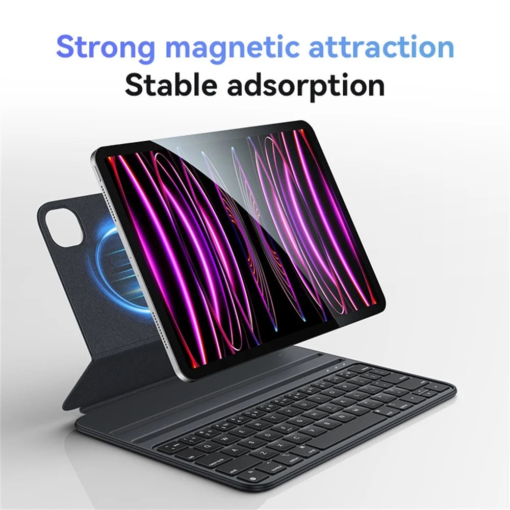 YESIDO KB23 Floating Magnetic Keyboard for iPad Pro 11 (2022) / (2021) / (2020) / (2018) / iPad Air (2022) / (2020) Dual Angle Adjustable Stand Case - 3