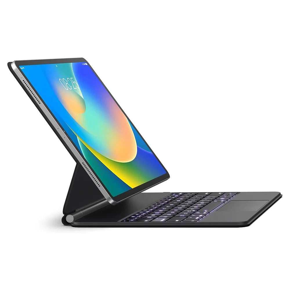 HB358 Magnetic Floating Bluetooth-compatible Keyboard Case with Backlit for iPad Air 13 (2026) / (2025) / (2024) / iPad Pro 12.9 (2022) / (2021) / (2020) / (2018) - Black - 1