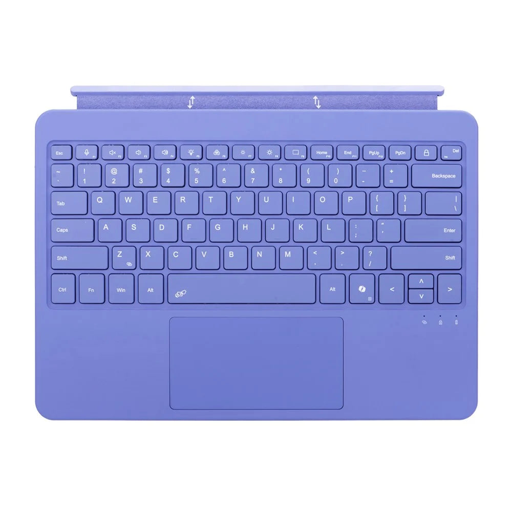 1088 For Microsoft Surface Pro 12inch Bluetooth-compatible Keyboard with Backlit Touchpad Keyboard - Purple - 4