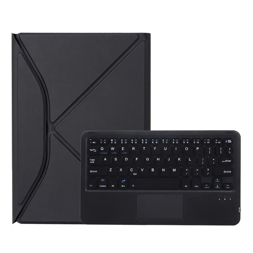 Z098B-A For iPad Air (2020)/(2022) Wireless BT Keyboard Case with TouchPad Scratch-Proof Protective Cover Tablet Case with Pencil Slot - Black - 7