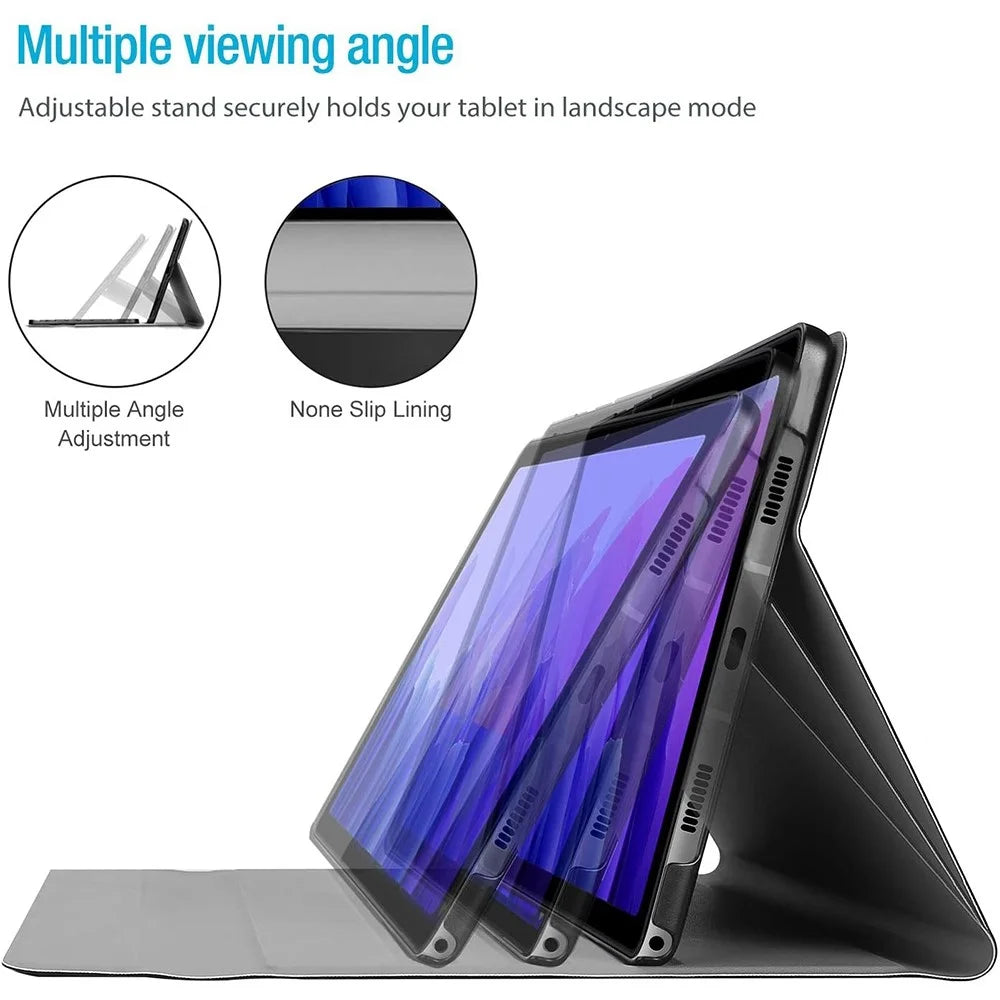 SK-T500 For Samsung Galaxy Tab A7 10.4 (2020) / (2022) SM-T500 / T505 / T505N / T507 Case with Keyboard PU Leather Wireless Keyboard Cover - 6