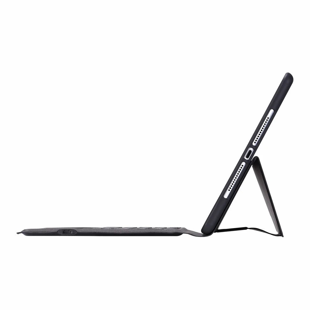 TP-1092 For iPad 10.2 (2021) / (2020) / (2019) / iPad Pro 10.5-inch (2017) / iPad Air 10.5 inch (2019) Bluetooth-compatible Keyboard with TouchPad PU Leather Stand Folio Full Protection Case Cover - 4