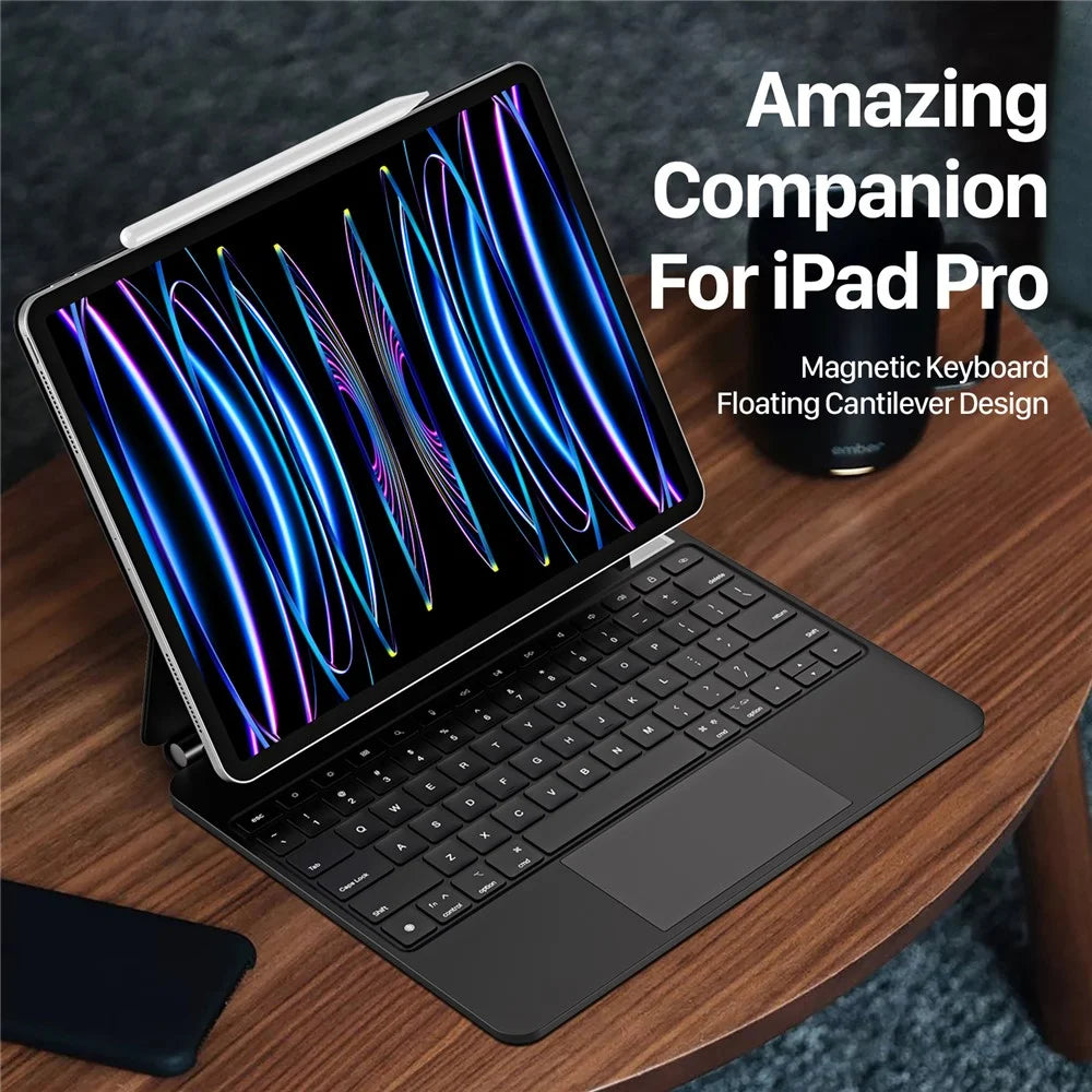 DUX DUCIS For iPad Air 13 (2026) / (2025) / (2024) / Pro 12.9 (2020) / (2021) / (2022) / (2018) Magnetic Bluetooth-Compatible Keyboard Tablet Case - 4