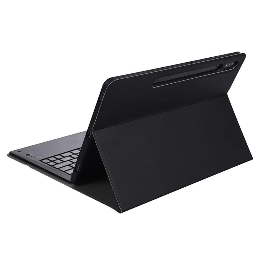 A810B For Samsung Galaxy Tab S9+ X810 / X816 / X818 Detachable Bluetooth-compatible Keyboard Case Shockproof Tablet Cover with Pen Slot - Black - 6
