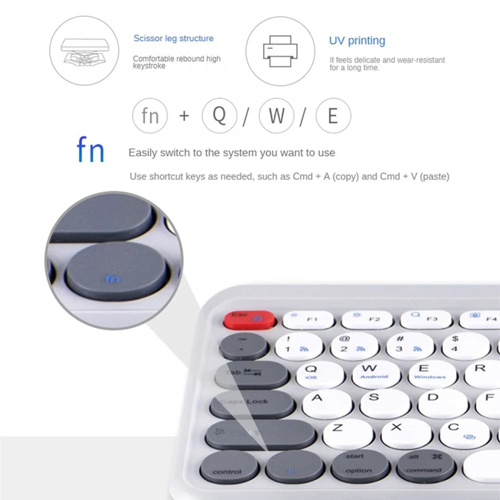 A202 Bluetooth-compatible Laptop Keyboard Portable Wireless 2.4G Keyboard Number Keypad for Windows / 8-Pin / Android - Black - 6