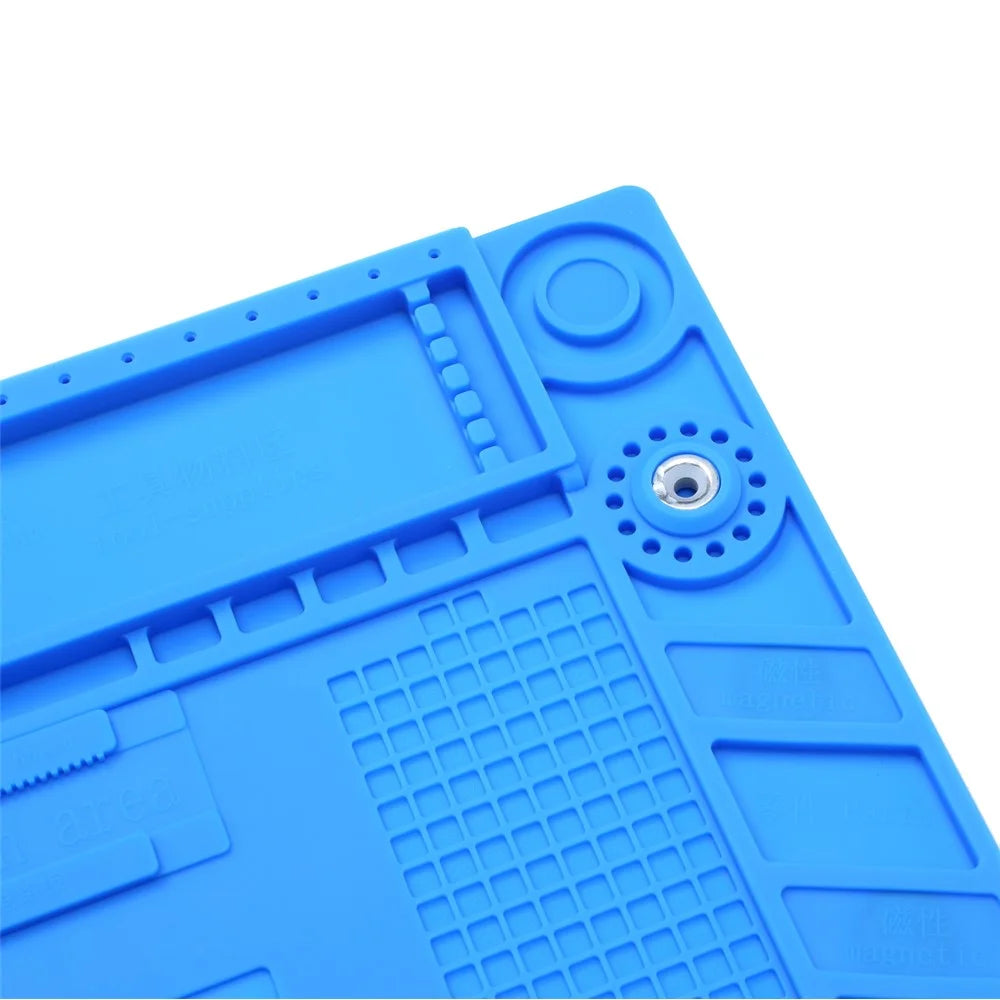 A-500 Silicone Repair Mat Magnetic Soldering Mat Heat Insulation for Electronics Repair - 3