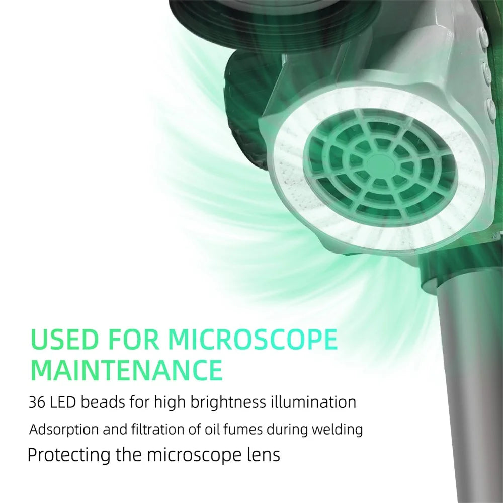 BEST BST-X110 Microscope LED Lighting Smoker Repair Work Exhaust Fan - 3