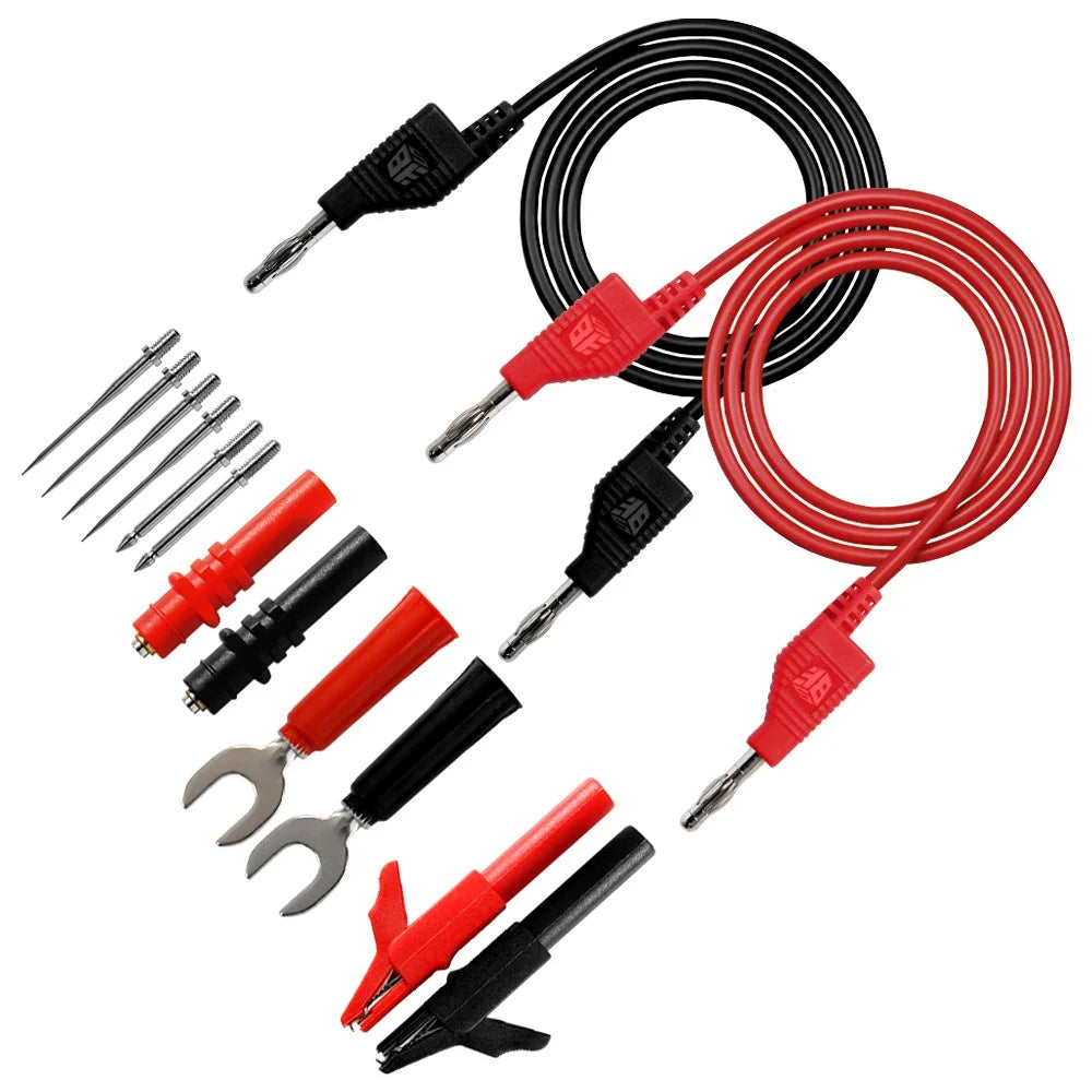 BEST BST-080-JP Assembled Test Leads with Stackable Banana Plugs - 6