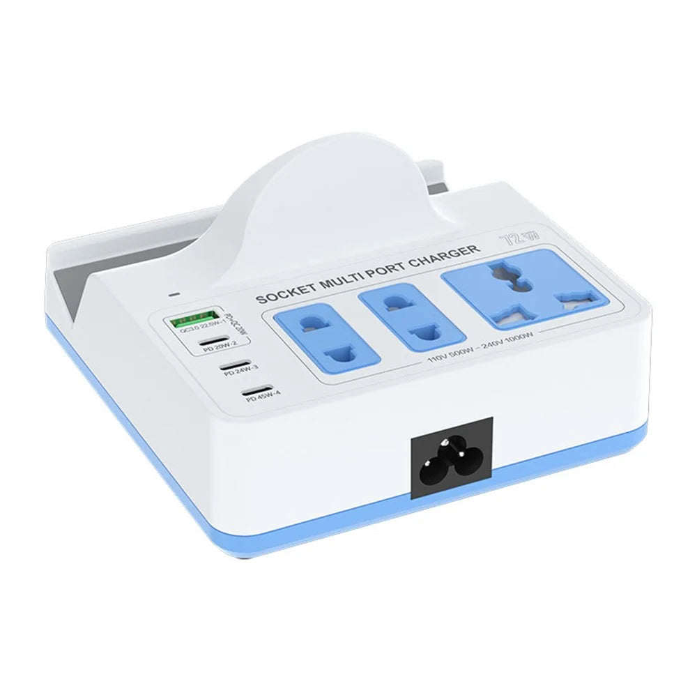 RELIFE RL-309H 72W Integrated Desktop Smart Socket with 15W Wireless Charging for Phone Tablet Laptops - 3