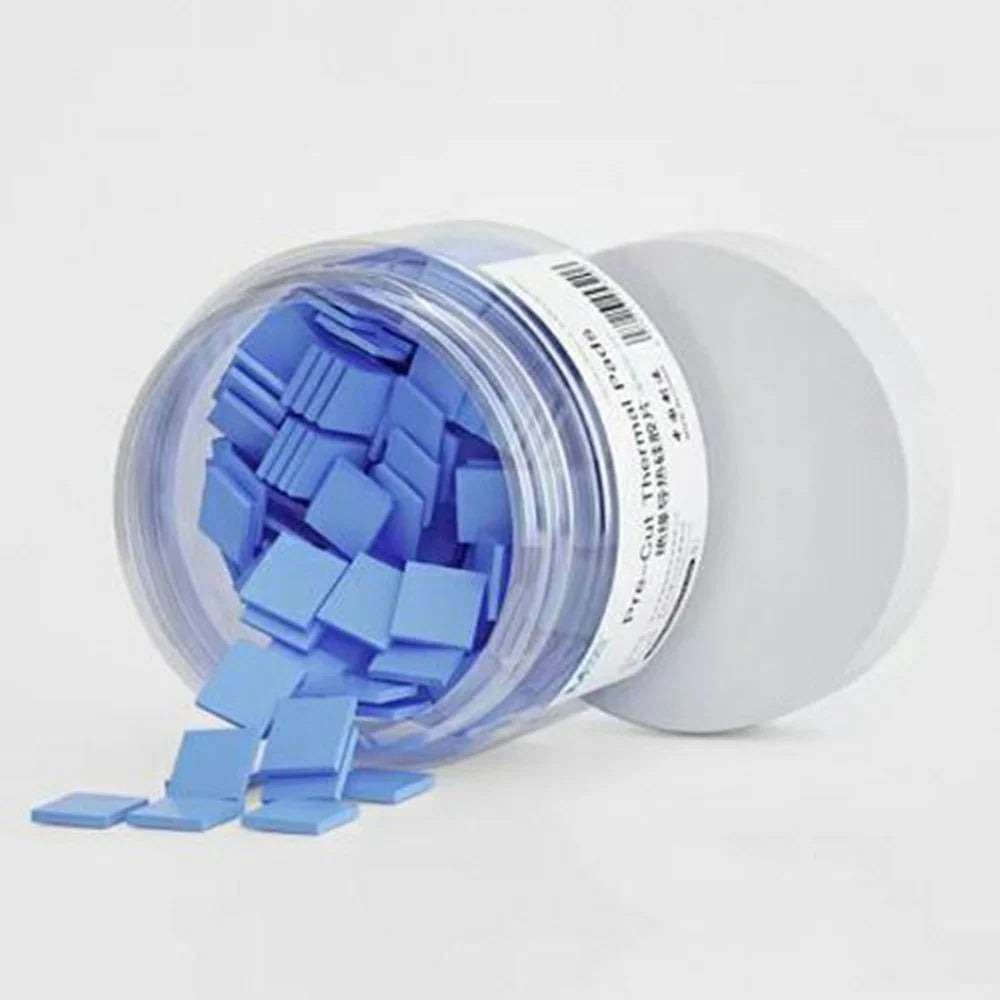 MAANT DR-03 100 Pcs Insulation Thermal Silicone Pad Heat Dissipation Pad For PC Motherboard / Electronic Devices - Blue - 6