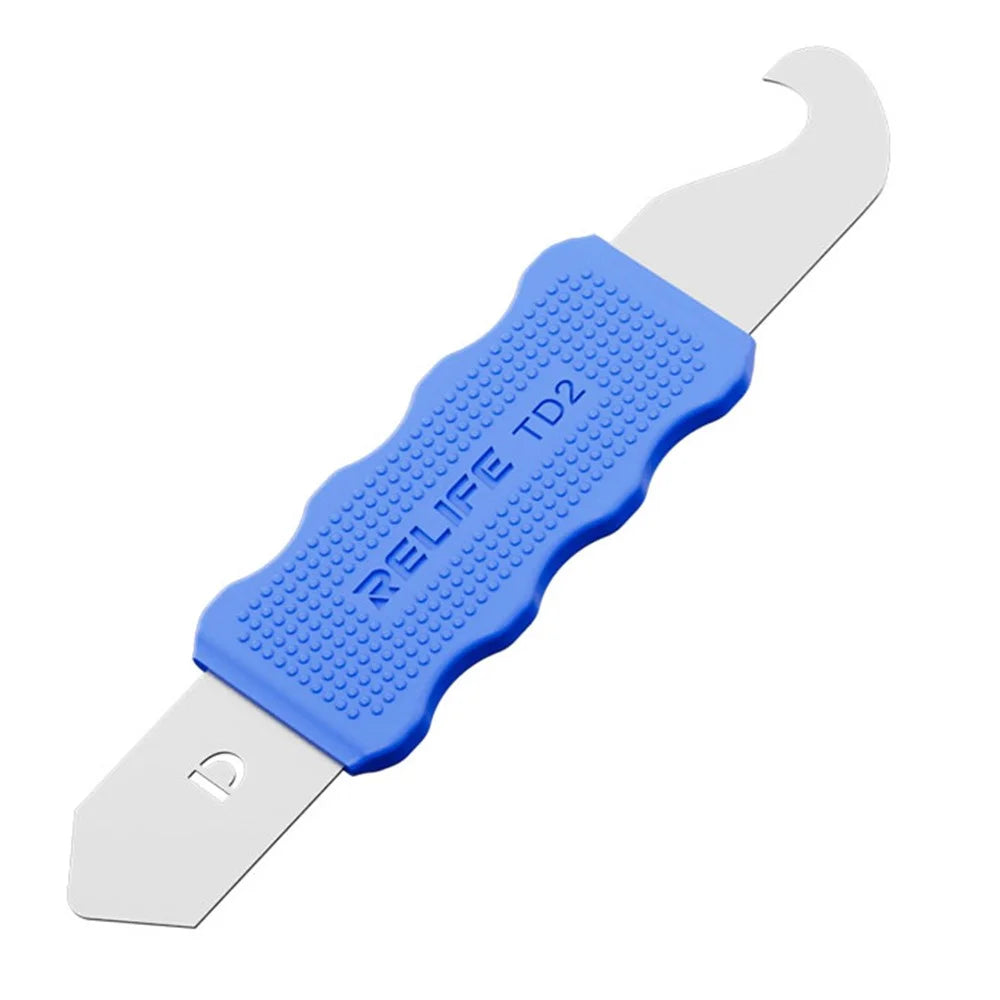 RELIFE TD2 Multifunctional Disassembly Tool for Phone Repair Precision Forged Bendable Steel with Non Slip Silicone Cover - A - 4