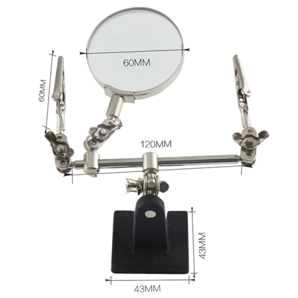 BEST BST-168Z Clip-On Magnifying Glass 3X Magnification Rotatable Lens Magnifiers - 4