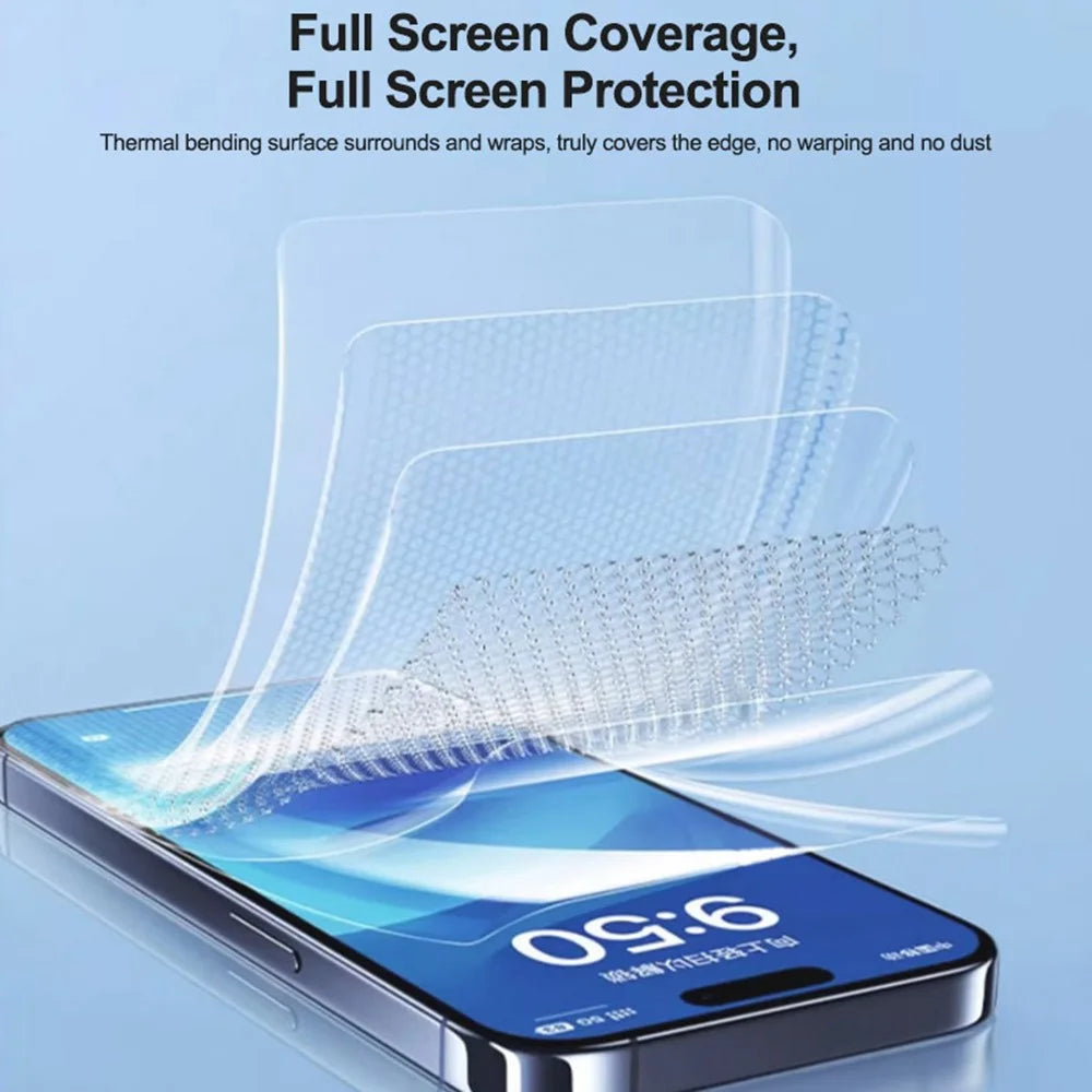 RELIFE GF-9 50Pcs HD TPU Hydrogel Film for Phones Under 7 Inches Screen Protector Full Coverage Sensitive Touch (No Code) - 7