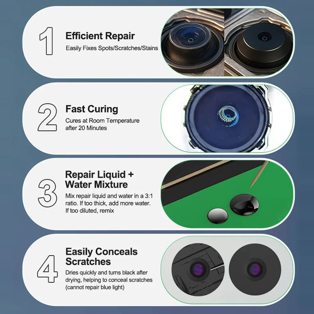 RELIFE RL-035Q Camera Lens Scratch Repair Liquid for Glass Surface Defects / Efficient Repair / Fast Curing - 4