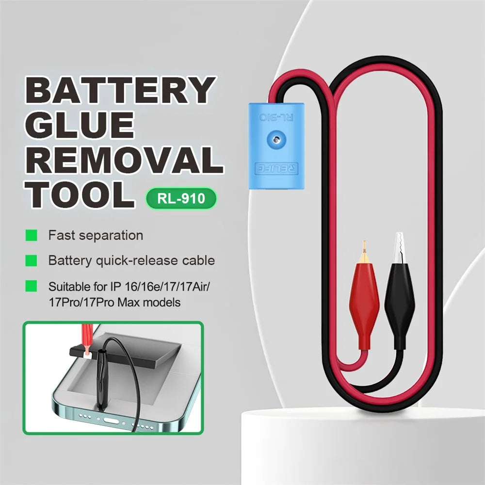 RELIFE RL-910 Battery Glue Removal Tool for iPhone 16 / 17 Series Safe Separation Quick Release Cable - 2