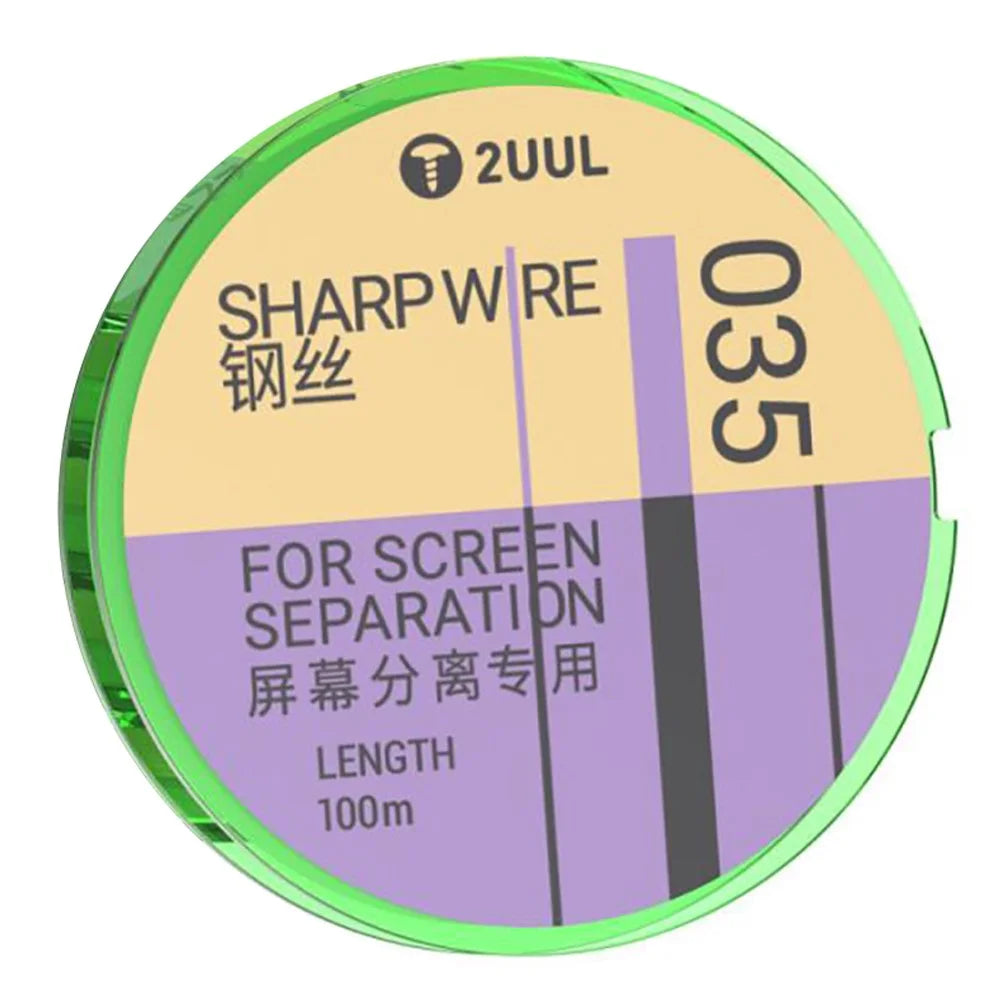 2UUL 035 GS Series 100m Sharp Wire for Flat Screen Separation Phone Repair Steel Wire - 1